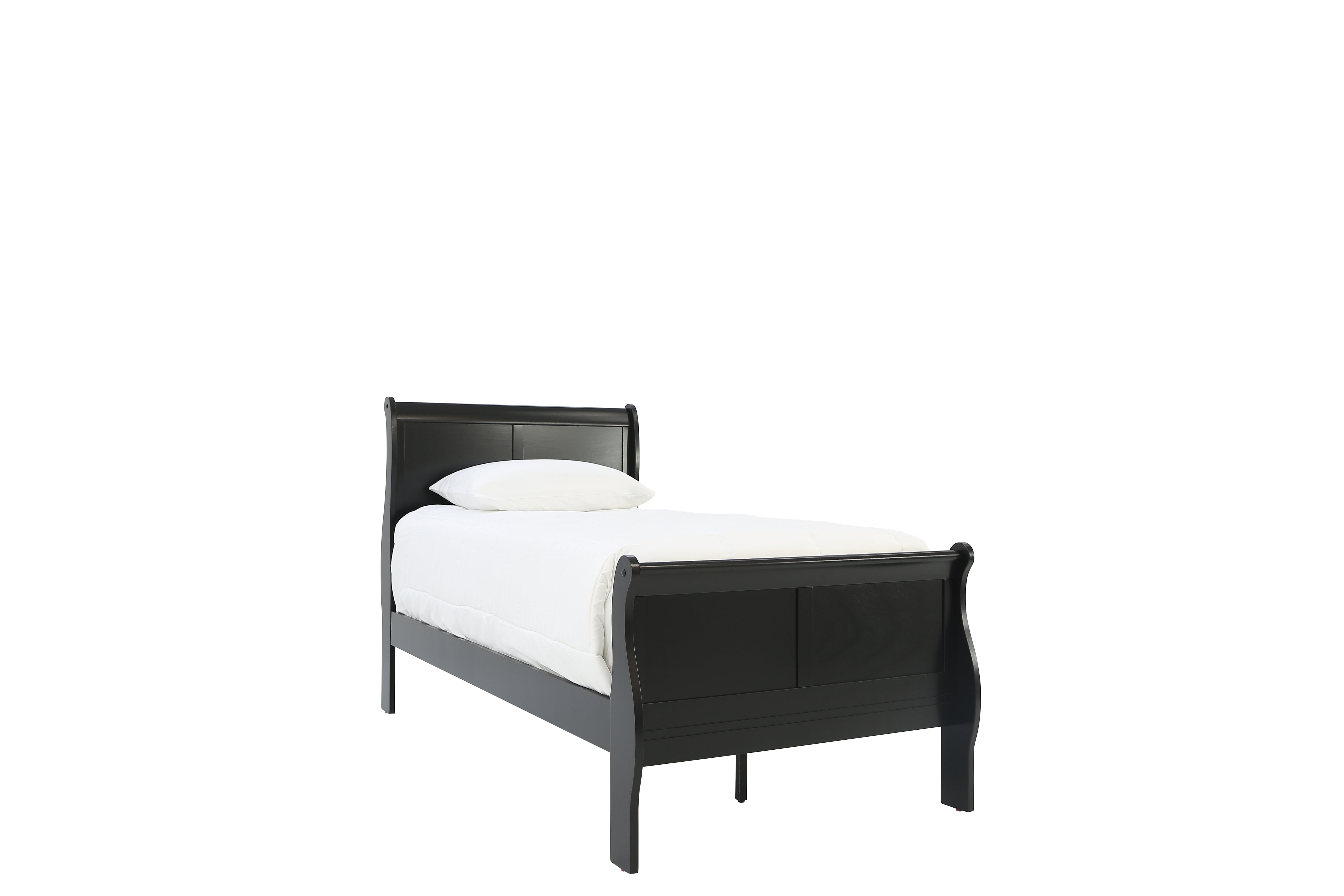 Louis Philip Twin Bed - Black