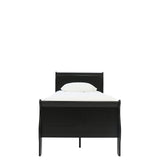 Louis Philip Twin Bed - Black - Additional View 1