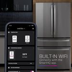 GE Profile Energy Star 23.2 Cu. Ft. Smart Counter-Depth Fingerprint Resistant 4-Door French-Door Refrigerator With Dual-Dispense Autofill Pitcher - Stainless Steel - Pearl Silver - Refrigerators - Additional View 27