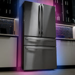 GE Profile Energy Star 23.2 Cu. Ft. Smart Counter-Depth Fingerprint Resistant 4-Door French-Door Refrigerator With Dual-Dispense Autofill Pitcher - Stainless Steel - Pearl Silver - Refrigerators - Additional View 21