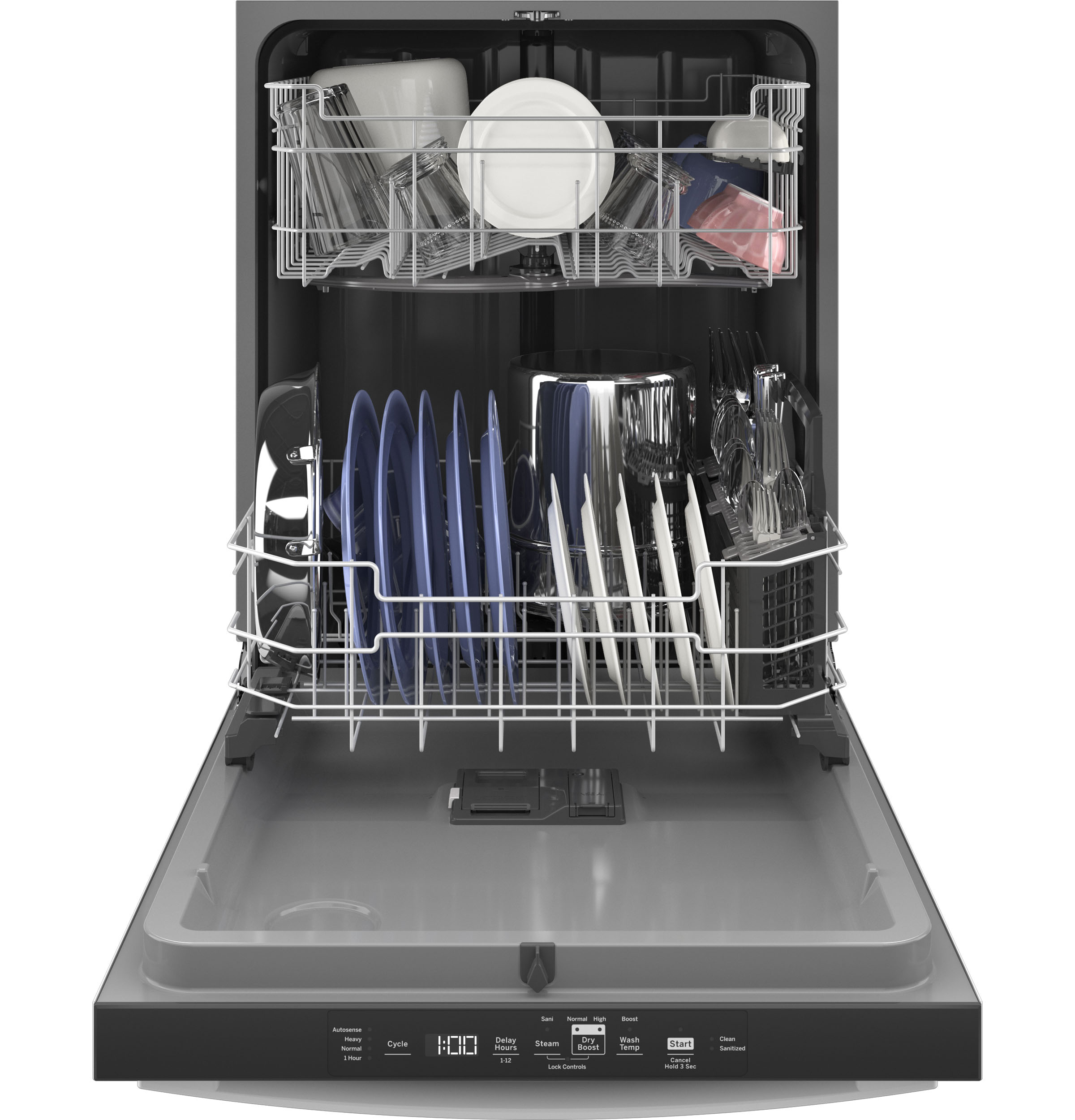 GE WHITE TOP CONTROL DISHWASHER - Dishwashers - Additional View 3