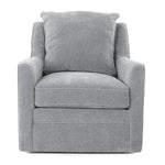 AUBREY CHAMBRAY PILLOW BACK SWIVEL CHAIR