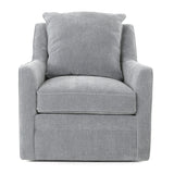 AUBREY CHAMBRAY PILLOW BACK SWIVEL CHAIR