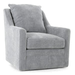 AUBREY CHAMBRAY PILLOW BACK SWIVEL CHAIR - Additional View 1