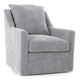 AUBREY CHAMBRAY PILLOW BACK SWIVEL CHAIR - Additional View 1