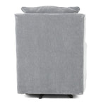 AUBREY CHAMBRAY PILLOW BACK SWIVEL CHAIR - Additional View 3