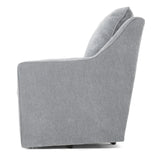 AUBREY CHAMBRAY PILLOW BACK SWIVEL CHAIR - Additional View 4
