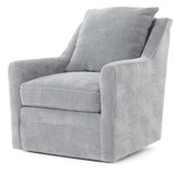 AUBREY CHAMBRAY PILLOW BACK SWIVEL CHAIR - Additional View 5