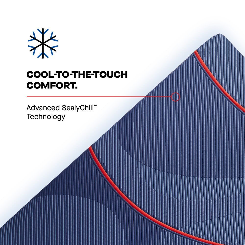 Tempur Sealy - HIGH POINT II HYBRID FIRM FULL MATTRESS - Blue Fabric - Mattresses - Additional View 6