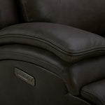 BROCKTON CHARCOAL LEATHER 3P POWER 6 PIECE SECTIONAL - Additional View 3