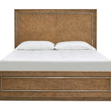 AMHERST LIGHT OAK KING PANEL BED