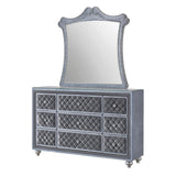 Cameo Dresser And Mirror - Silver - Additional View 1