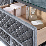 Cameo Dresser And Mirror - Silver - Additional View 2