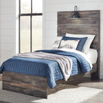 Ashley Furniture - Drystan Twin Panel Bed With Light - Brown - Beige Wood|Metal - Beds - Additional View 2