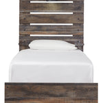 Ashley Furniture - Drystan Twin Panel Bed With Light - Brown - Beige Wood|Metal - Beds - Additional View 3
