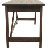Ashley Furniture - BALDRIDGE RUSTIC BROWN HOME OFFICE LARGE LEG DESK - Dark Brown Wood - Desks - Additional View 8