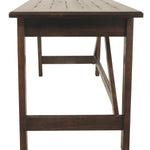 Ashley Furniture - BALDRIDGE RUSTIC BROWN HOME OFFICE LARGE LEG DESK - Dark Brown Wood - Desks - Additional View 9