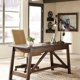 Ashley Furniture - BALDRIDGE RUSTIC BROWN HOME OFFICE LARGE LEG DESK - Dark Brown Wood - Desks - Additional View 10