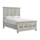 Elements International - Mccoy Queen Bed - Antique White - Wood - Beds