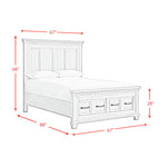 Elements International - Mccoy Queen Bed - Antique White - Wood - Beds - Additional View 1