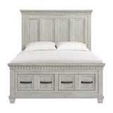 Elements International - Mccoy Queen Bed - Antique White - Wood - Beds - Additional View 8