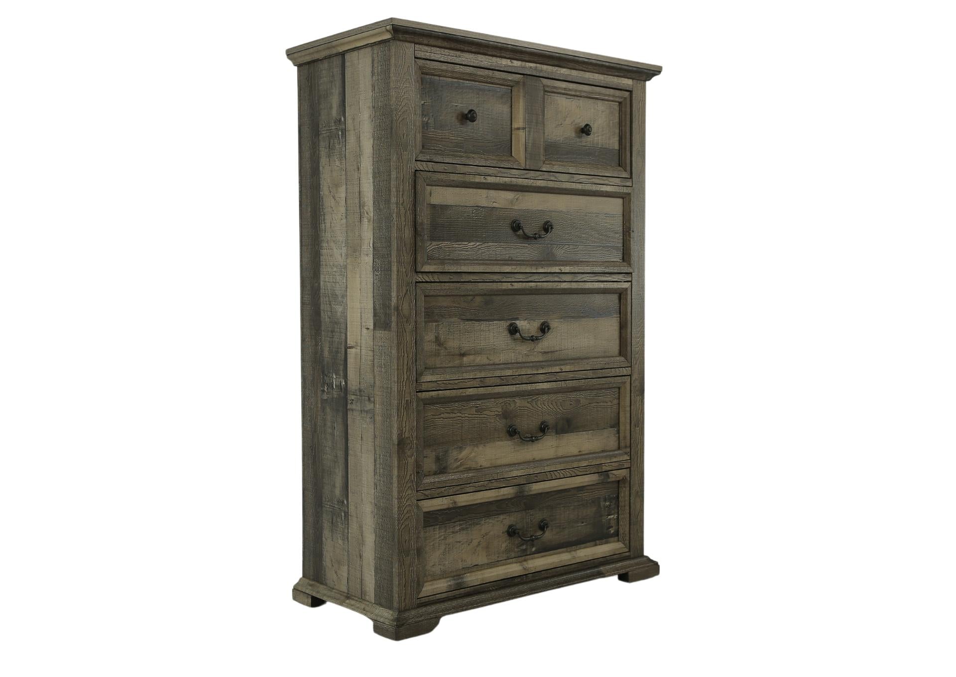 Mossberg Rustic 5 Drawer Chest – Ivan Smith Furniture