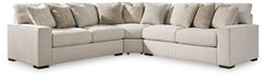 Ashley Furniture - BALLYTON SAND 3 PIECE SECTIONAL - Beige Fabric - Sectionals