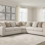 Ashley Furniture - BALLYTON SAND 3 PIECE SECTIONAL - Beige Fabric - Sectionals - Additional View 2