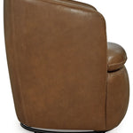 Ashley Furniture - Kierreys 100% Leather Swivel Chair - Caramel - Light Brown - Chairs - Additional View 3