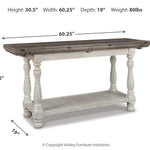 Ashley Furniture - HAVALANCE SOFA TABLE - Dark Gray Wood - Tables - Additional View 3