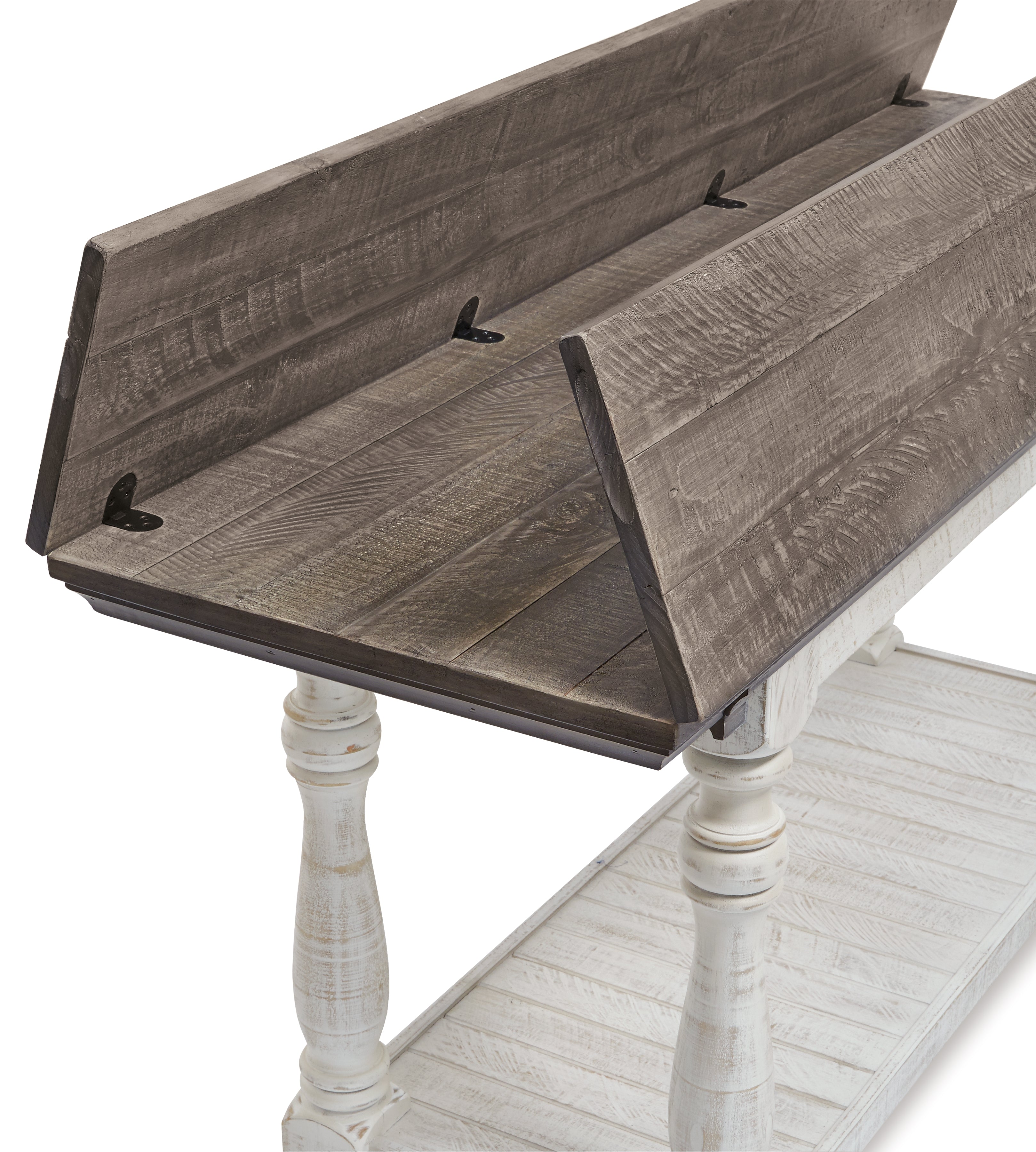Ashley Furniture - HAVALANCE SOFA TABLE - Dark Gray Wood - Tables - Additional View 7