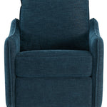 Ashley Furniture - MCBURG NAVY SWIVEL POWER RECLINER - Blue Fabric - Recliners - Additional View 3