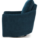 Ashley Furniture - MCBURG NAVY SWIVEL POWER RECLINER - Blue Fabric - Recliners - Additional View 6