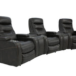 Bolton 5 Piece Walnut 2P Power Theater Seating With Light - Additional View 1