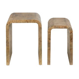 Richmond Burl Wood Nesting End Tables Set