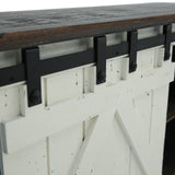 Sterling Barn Door Media Console - Aged White/Tobacco - Additional View 4