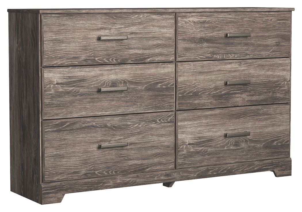 Ashley Furniture - Ralinski Dresser - Brown - Gray Wood - Dresser & Mirror