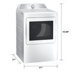 GE WHITE PROFILE 7.4CU ELECTRIC DRYER - Dryers - Additional View 20