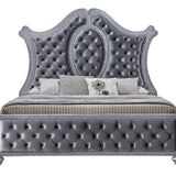 Cameo King Bed - Silver