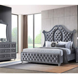 Cameo King Bed - Silver - Additional View 3