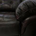 Hudson 3 Piece Power Leather Sectional - Chocolate - Additional View 2