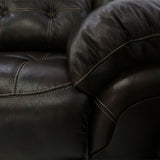 Hudson 3 Piece Power Leather Sectional - Chocolate - Additional View 2