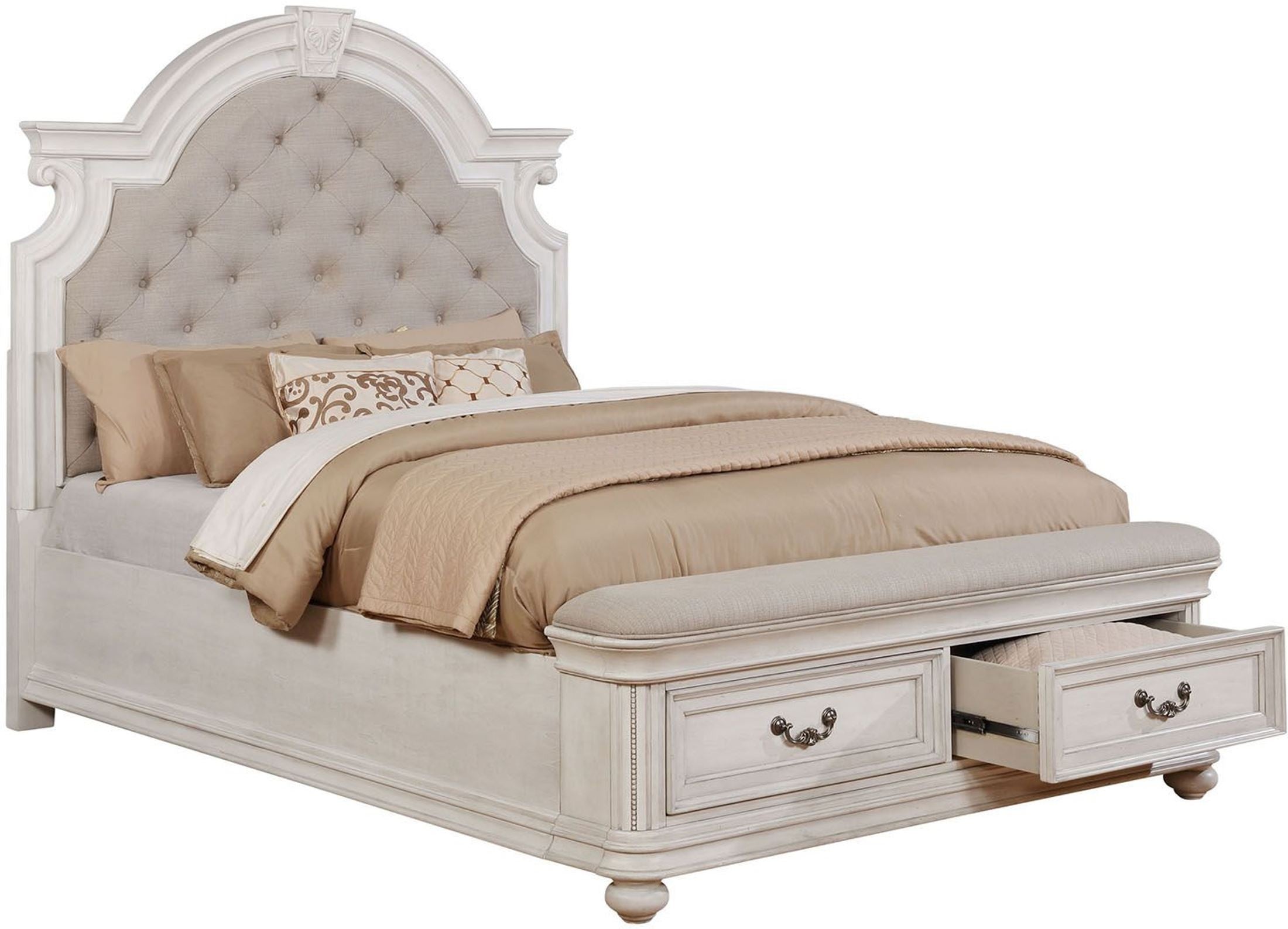 Mallory King Bed - Weathered