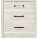 Ashley Furniture - Cambeck Five Drawer Chest - White - Beige Wood - Chests - Additional View 4
