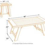 Ashley Furniture - NOORBROOK 3 PIECE OCCASIONAL TABLE SET - Black Metal|Wood - Tables - Additional View 3