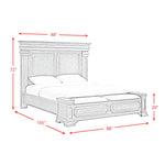 Elements International - KINGS COURT BLACK KING BED - Wood - Beds - Additional View 1