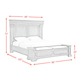Elements International - KINGS COURT BLACK KING BED - Wood - Beds - Additional View 1