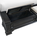 Elements International - KINGS COURT BLACK KING BED - Wood - Beds - Additional View 6