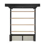 Elements International - KINGS COURT BLACK KING BED - Wood - Beds - Additional View 8