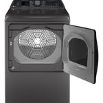 GE DIAMOND GRAY 7.4CU ELECTRIC DRYER - Dark Gray - Dryers - Additional View 1